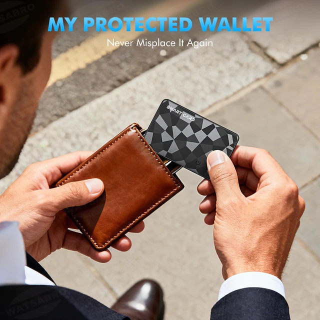 Alt view image 4 of 7 - Wallet Tracker Card for iOS & Android, 6-13 Year Battery Slim Bluetooth Smart Card, Credit Card Size Smart GPS for Wallet Passport, Works with Apple Find My & Google Find Hub, Wireless Charging (2)