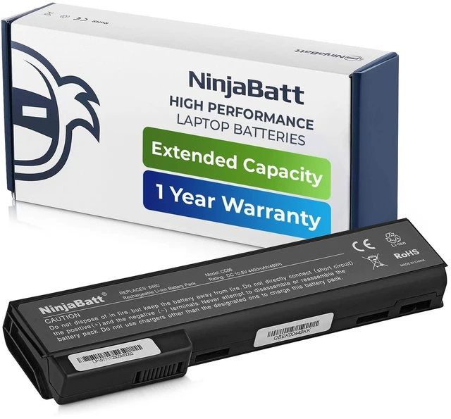 Main image of Battery for HP 8460P 8470P 8570P 6460B 6560B CC06 628668-001 Fits 6465B 6470B CC09 CC06XL 628666-001 628670-001 631243-001 634087-001 634089-001 6 cells 4400mAh 48Wh 10.8V
