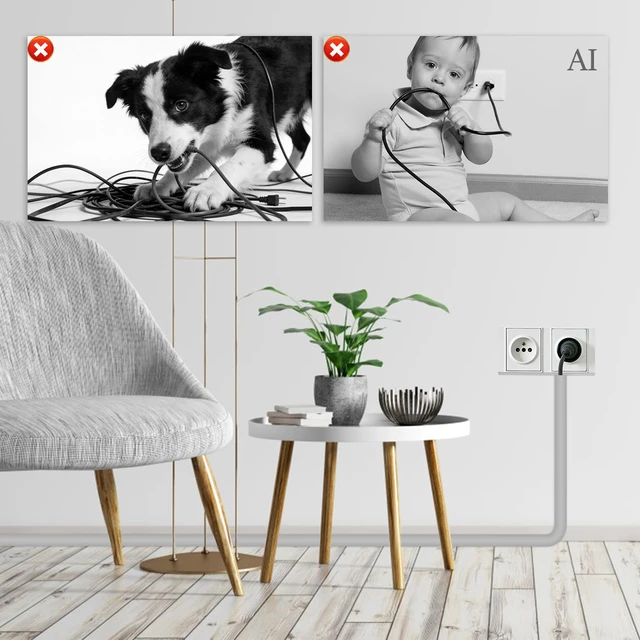 Alt view image 3 of 7 - Wall Cord Hider, Side-Open Cable Raceway for on Wall,Gray,Regular-118inch Wall Cord Hider,Flexible Self-Adhesive Wire Cover,Side-Open Cable Raceway,for Wall Cord,Mounted TV,Home Theater & Office