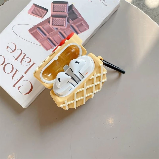 Alt view image 4 of 7 - for Samsung Galaxy Bud 3 Pro Case/Buds3/Buds 3 FE, Creative Cartoon Anime Red Bowknot Cat Waffle Cookie Silicone Shockproof Protective Cover Headphone Earphone EarPods Case Accessories -Kitty Waffle
