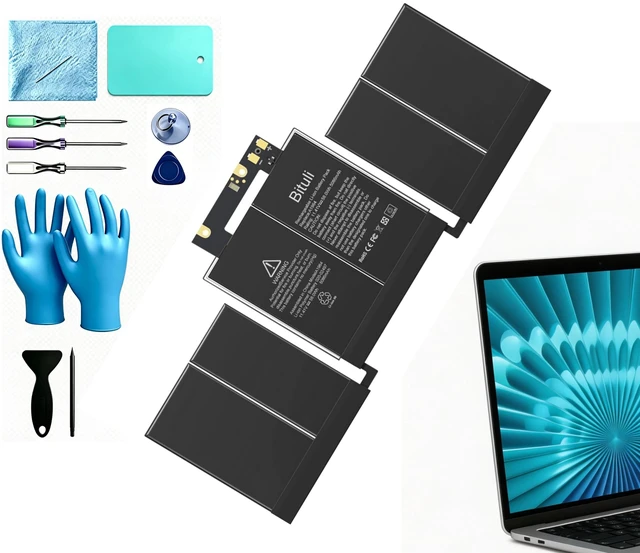 Main image of A1964 A1989 A2251 Laptop Battery Replacement for MacBook Pro 13 Inch A1989 (Mid 2018, 2019) & A2251 (2020), EMC 3214 3358 3348