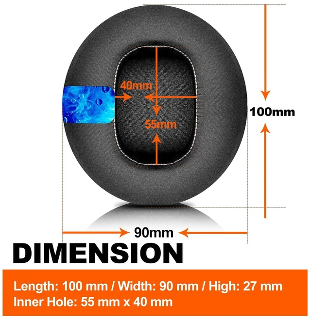 Alt view image 3 of 7 - Replacement Ear Pads Compatible with LS35X LS50X LS31 LS41 Headset by I Improved Durability & Sound (Hybrid Cooling Gel Fabric)