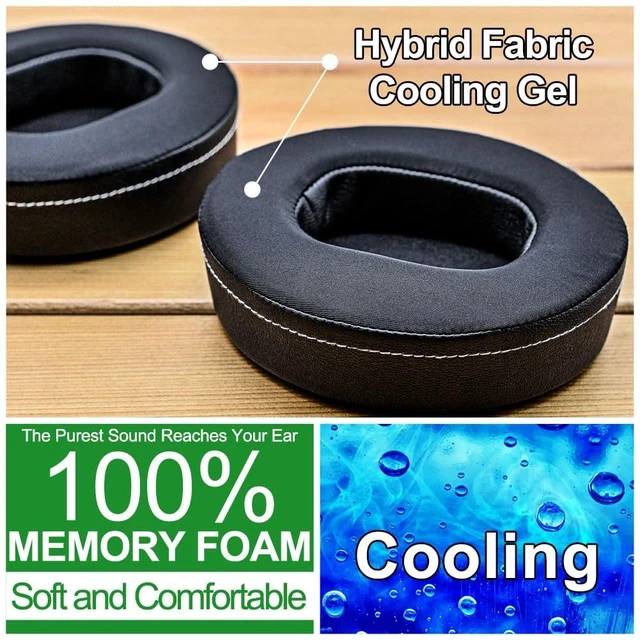 Alt view image 7 of 7 - Replacement Ear Pads Compatible with LS35X LS50X LS31 LS41 Headset by I Improved Durability & Sound (Hybrid Cooling Gel Fabric)