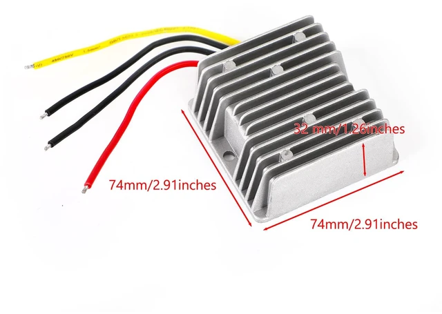 Alt view image 4 of 7 - Waterproof 12V/24V to 6V 30A 180W Step Down DC/DC Power Converter Regulator