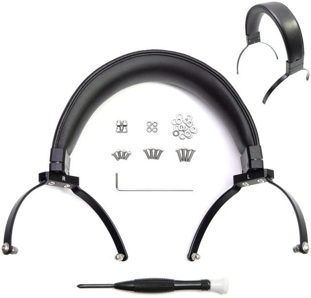 Main image of Lambskin Real Leather Full Metal Headband Compatible with Hifiman Arya Ananda Edition XS X HE1000se HE1000 V2 Jade II,Arya Organic/Ananda Nano Headphone