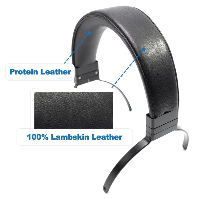 Alt view image 3 of 7 - Genuine Leather Full Metal Headband Compatible with Sennheiser HD650,HD660 S,HD600,HD6XX,HD58X,HD580,HD565,HD545,HD535 Headphone Replacement Head Beam Band Headset