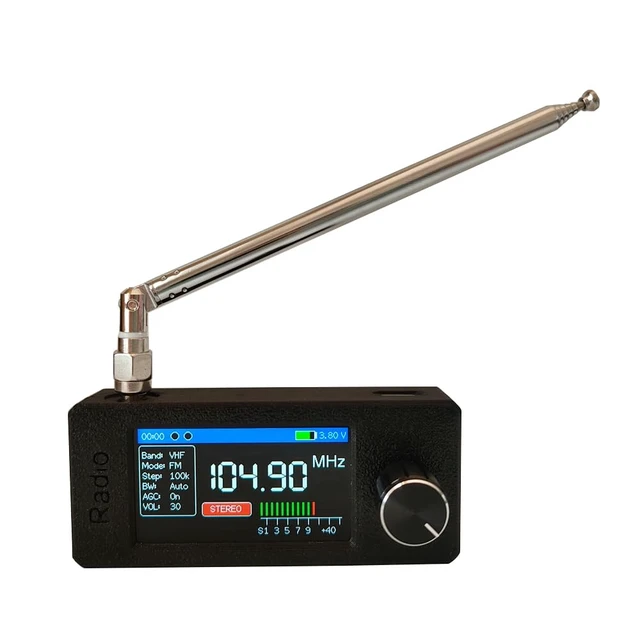Alt view image 3 of 7 - Upgraded Portable SI4732 Mini Radio with 1.9 Inch IPS Color Screen and Long Battery Life,Portable AM FM LSB USB Transistor Radios, AM/FM Pocket Radios Receiver,Headphones with Headphone Amplifier