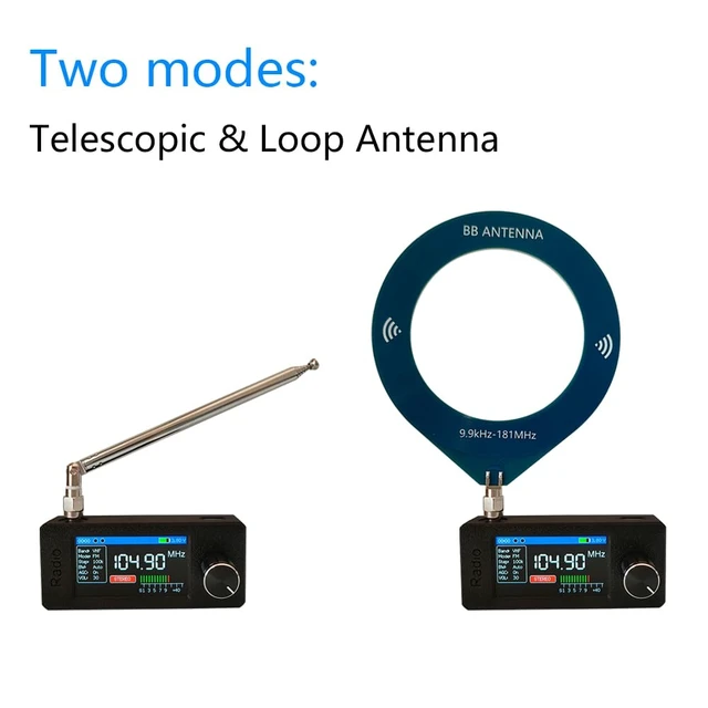 Alt view image 4 of 7 - Upgraded Portable SI4732 Mini Radio with 1.9 Inch IPS Color Screen and Long Battery Life,Portable AM FM LSB USB Transistor Radios, AM/FM Pocket Radios Receiver,Headphones with Headphone Amplifier