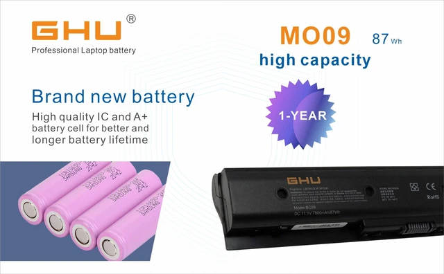 Alt view image 5 of 7 - MO09 MO06 Laptop Battery 87Wh Replacement for HP Envy M6-1045DX M6-1035DX M6-1125DX Pavilion DV6-7000 DV7-7000, Compatible with 671731-001