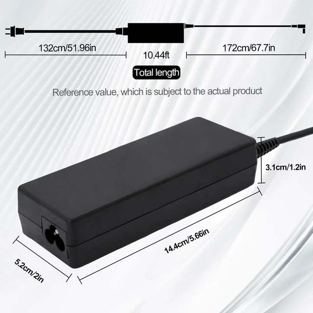 Alt view image 6 of 7 - 110W 15.6V 7.05A CF-AA5713A M2 CF-AA5713A M1 Power Charger Fit for Panasonic Toughbook CF-19 CF-31 CF-33 CF-52 CF-53 CF-54 CF-74 Laptop AC Adapter with Power Cord 5.5x2.5mm