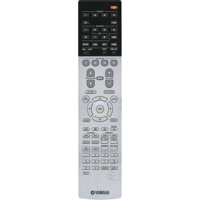 Main image of RAV553 AV Receiver Remote Control for RX-A770, RX-V683 (ZW69510)