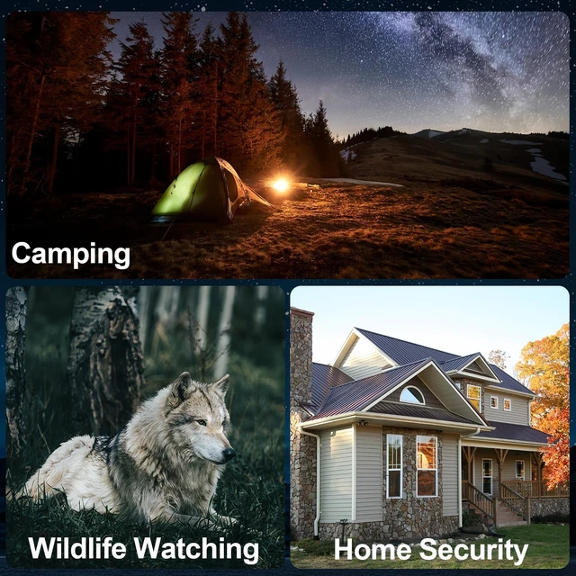 Alt view image 7 of 7 - Night Vision Goggles - 4K Head-Mounted Night Vision Binoculars for Adult with 4500mAh Battery, Infrared Vision, 8X Zoom, 32GB SD Card and Card Reader for Camping & Security