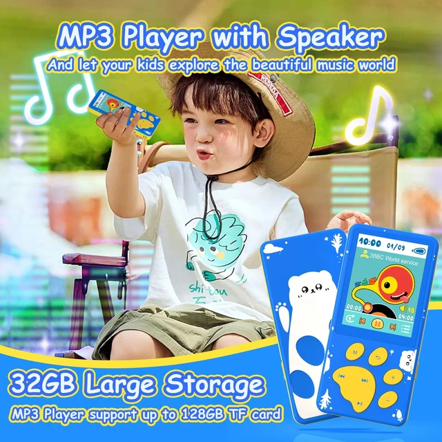 Alt view image 4 of 6 - 32GB Kids MP3 Player with Bluetooth,Speaker and 2.4" Color Screen MP3 Player for Kids, Portable Music Player,MP3 Player with Speaker,Gift for Boys&Girls,Audiobook Player,Built-in Games