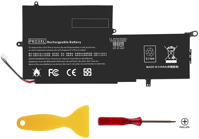Alt view image 2 of 7 - High Performance Battery for HP PK03XL Spectre 13 Pro X360 G2 G1 Spectre 13-4005dx 14-k119tx 14-k120us 14-k124tx 14-k126tx 14-k127tx 14-k134tu TPN-C109 714762-422 715050-001 Hstnn-lb4p