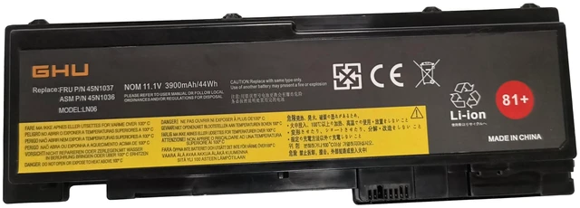 Alt view image 2 of 5 - 81+ Battery 0A36309 with Premium Polymer Cell Compatible with Lenovo ThinkPad T420s T430s 0A36287 45N1036 45N1037 45N1038 45N1039 45N1064 45N1065 45N1143-11.1V 44W 6-Cell