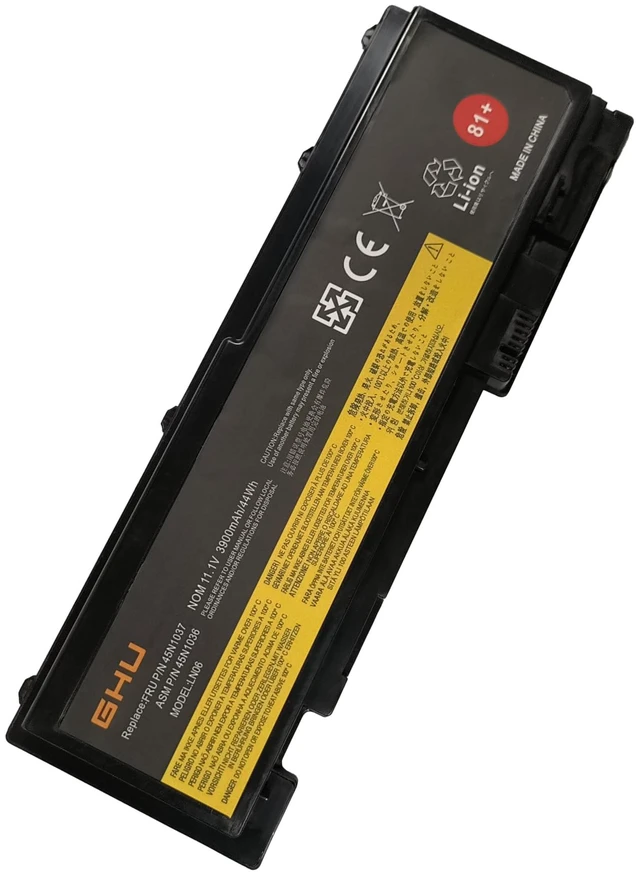 Alt view image 3 of 5 - 81+ Battery 0A36309 with Premium Polymer Cell Compatible with Lenovo ThinkPad T420s T430s 0A36287 45N1036 45N1037 45N1038 45N1039 45N1064 45N1065 45N1143-11.1V 44W 6-Cell