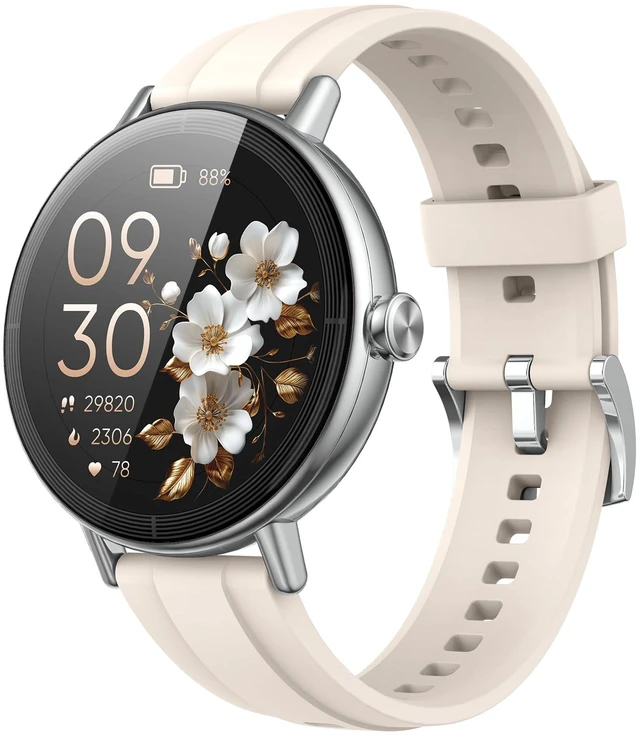 Main image of Smart Watches for Women, 1.27" HD Fitness Tracker with Bluetooth Calls(Answer&Make) IP68 Waterproof Smartwatch Compatible iOS/Android, 100+ Sport Modes Heart Rate/Sleep Monitor Pedometer White