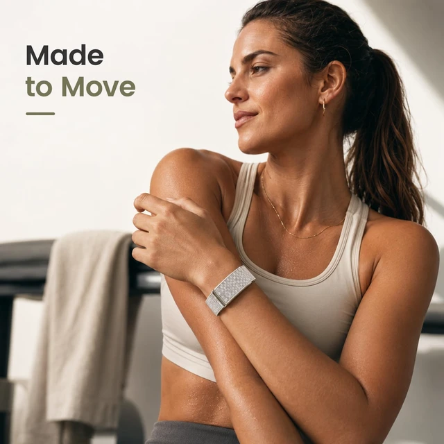Alt view image 6 of 7 - Nylon Band Compatible with Amazfit Helio Strap and Helio Strap Pro Soft Breathable Sport Nylon, Adjustable Loop Fit, Metal Bumper Case, Overlay Covered Design