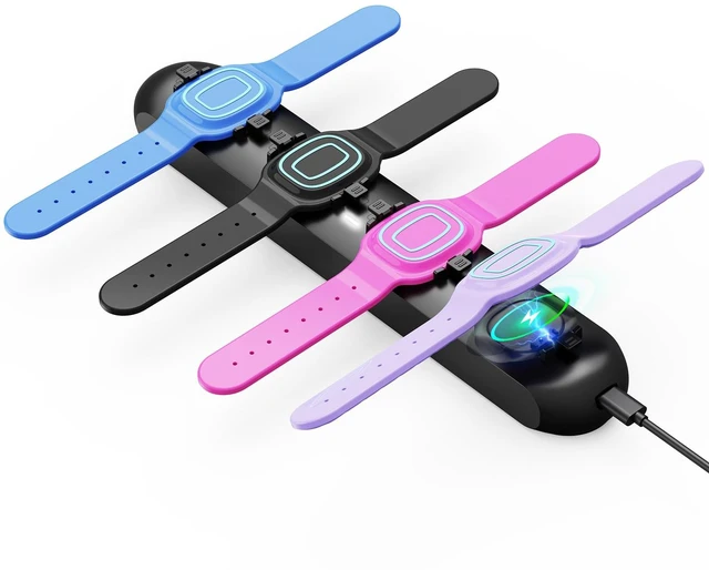 Main image of 4-in-1 Charging Station Compatible with Disney MagicBand+ (Magic Band Plus), Charge 4 Devices Simultaneously, Portable Fast-Charging Dock for Disney World & Disneyland Family Travel