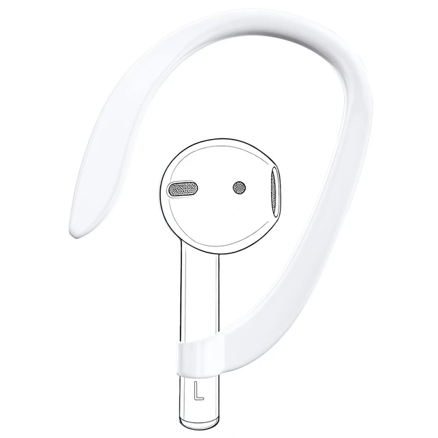 Main image of Ear Hooks with OEM Left Replacement Earbuds A2031 for AirPods 2 (2nd Generation), Single Left Ear Side Only, Compatible with Original AirPods A1938/A1602 Charging Case