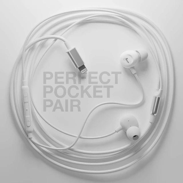 Alt view image 5 of 7 - Earbuds for iPhone 12/13/14 Earphones (V60) Wired in-Ear Earbuds (Apple MFi Certified) Lightning Headphones with Mic for iPhone 7/8 Plus, X, Xs, XR, 11, SE, 12, 13/14 Pro Max - White