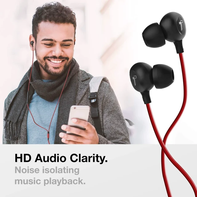 Alt view image 2 of 7 - iPhone 13/14 Earphones (V60) Wired in Ear Lightning Earbuds (Apple MFi Certified) Headphones with Microphone/Remote for iPhone 12/11/Pro Max/Xr/Xs Max/X/8/7 - Red