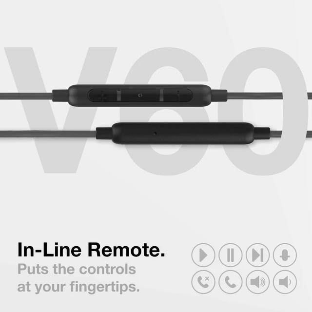Alt view image 4 of 7 - iPhone Earbuds (Apple MFi Certified) Lightning Connector in-Ear Earphones (V60) Wired Headphones with Microphone for iPhone 13 Pro Max/12/11/XR/Xs /7/8 Plus/SE - Black (Retail Package)