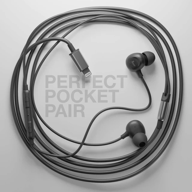Alt view image 6 of 7 - iPhone Earbuds (Apple MFi Certified) Lightning Connector in-Ear Earphones (V60) Wired Headphones with Microphone for iPhone 13 Pro Max/12/11/XR/Xs /7/8 Plus/SE - Black (Retail Package)