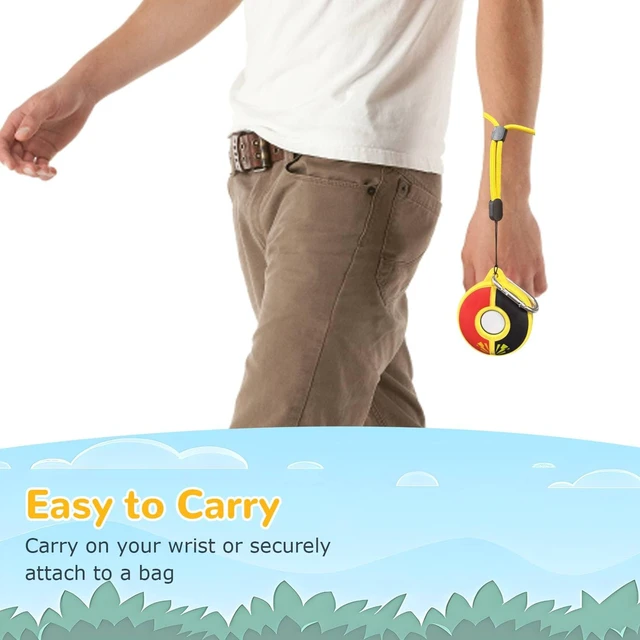 Alt view image 3 of 5 - Silicone Protective Case for Poke GO Plus + (2023) with Keychain & Wrist Strap, Soft Skin Cover Shell - Yellow
