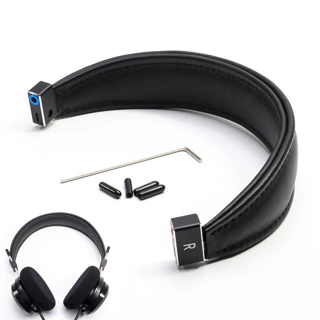 Main image of True Lambskin Leather Head Pad Aluminum Alloy Removable Headband Steel Beam Compatible with Grado SR60e SR60i SR80e SR80i SR125e SR225e SR325e SR325i RS GH 1 2 3 4 Alessandro MS-1/2 PS GS