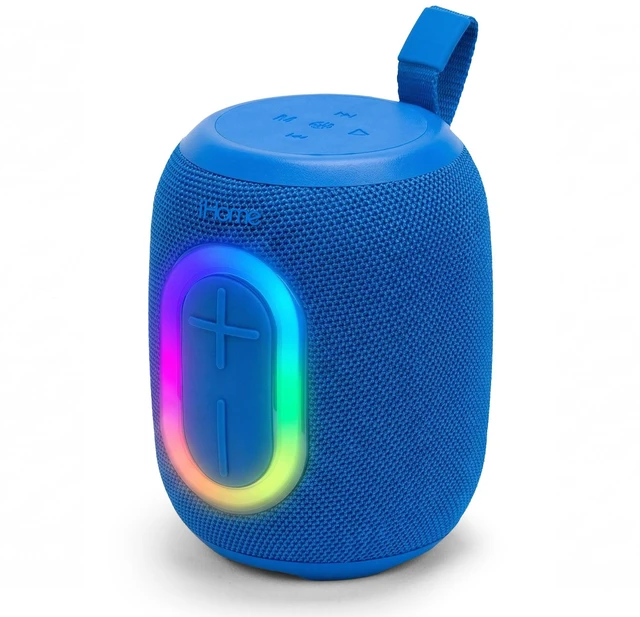 Main image of Quest Wireless Portable Bluetooth Speaker with RGB Light Water-Resistant, Built-In Carry Strap, TWS Pairing, Rechargeable Battery, USB-C Cable Included, True Stereo, Bluetooth 5.3
