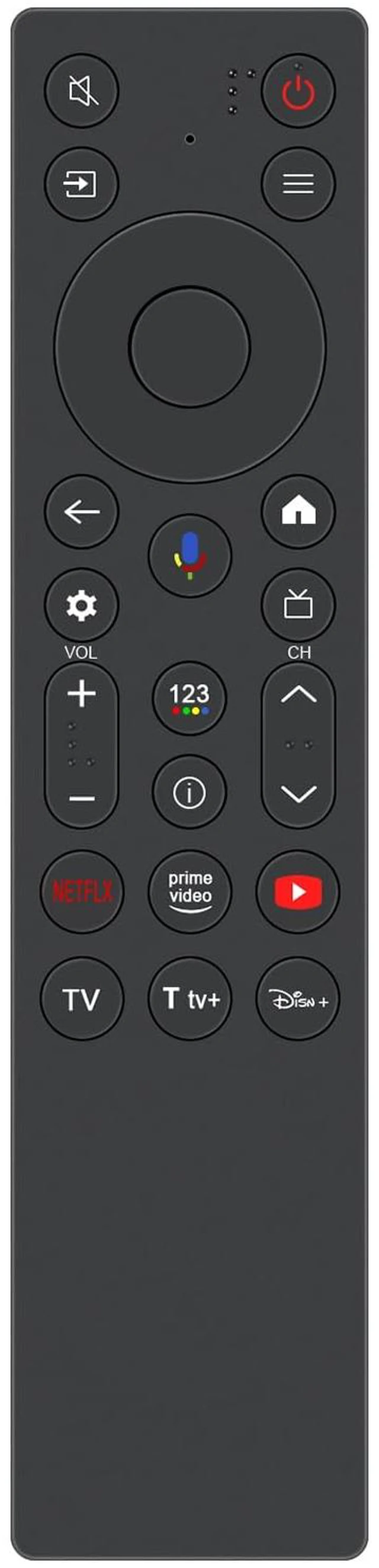 Main image of RC923A Replacement Voice Remote Control Compatible with TCL Google Smart TV UHD QD-Mini LED 4K 55QM7L 65QM7L 75QM7L 85QM7L 98QM7L 98QM6K 55QM7K 50QM6K 65QM7K 75QM7K 85QM7K 98QM7K 55QM6K 65QM6K