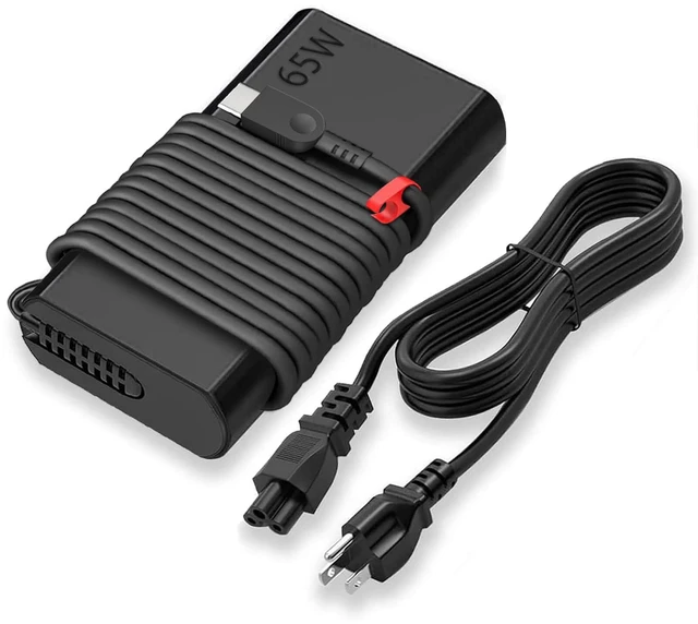 Main image of Slim 65W USB C Laptop Charger Replacement for Lenovo Laptop Charger USB C Compatible with Lenovo Thinkpad/Yoga/Chromebook Computer Fast Charging Type C Power Cord AC Adapter New