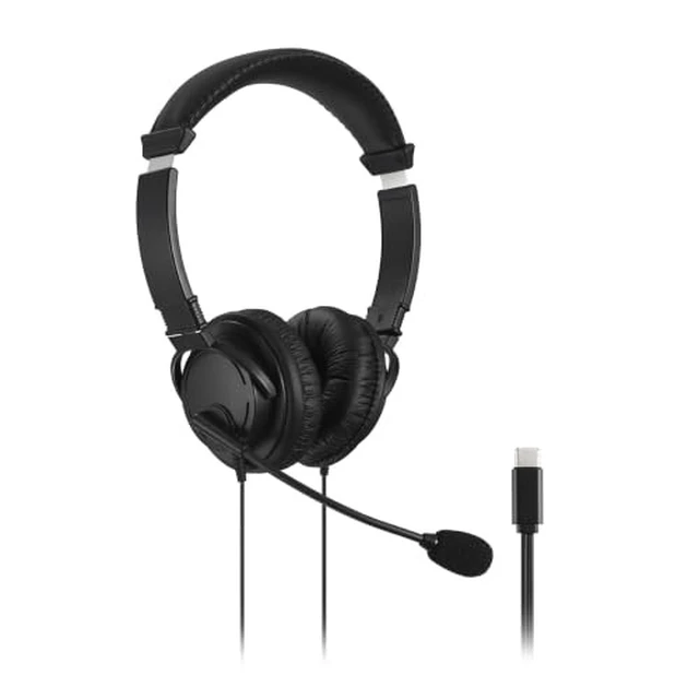 Alt view image 4 of 6 - Hi-Fi USB-C Headphones with Mic (K97457WW), Black