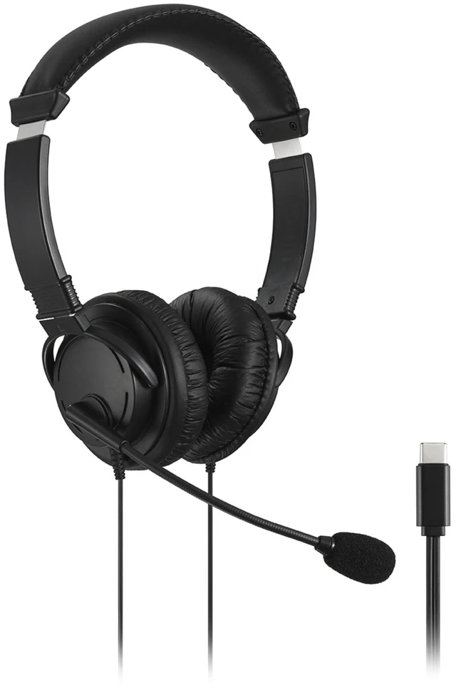 Main image of Hi-Fi USB-C Headphones with Mic (K97457WW), Black