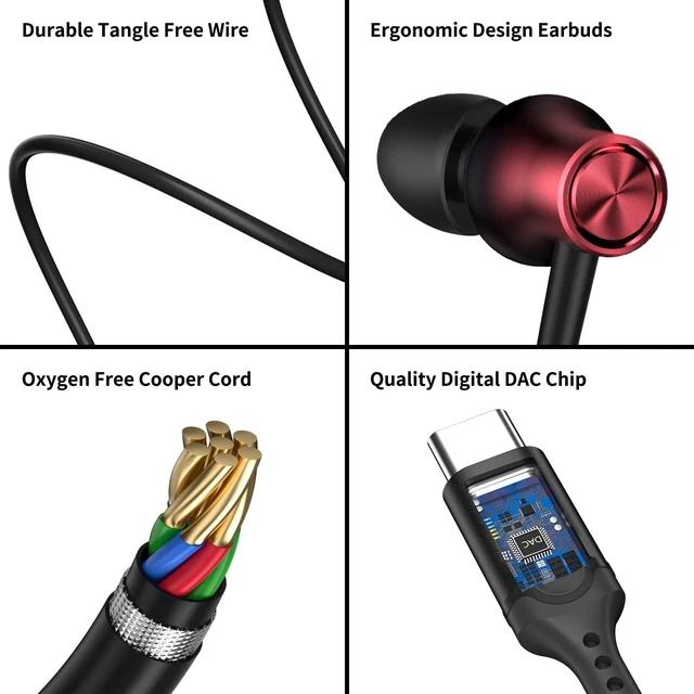 Alt view image 6 of 7 - USB C Earbuds for iPhone 18 Pro Max 17 16 15 16e Magnetic Wired Headphone for Samsung S26 Ultra S25 FE S23 A17 Z Fold 8 7 In Ear Noise Canceling Headset Type C Earphone for iPad A16 Pixel 9a 10a 10 9