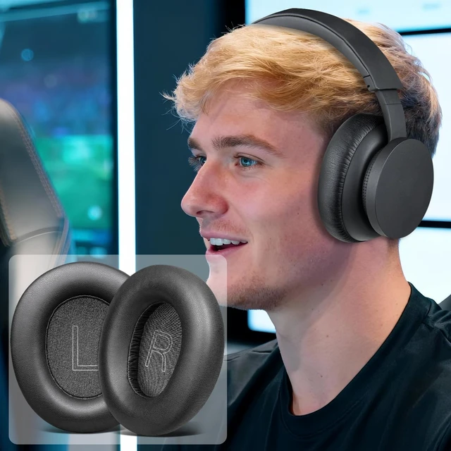 Alt view image 6 of 7 - Earpads for Microsoft Xbox - Black for Xbox(2024 Version Wireless/Wired), Xbox(Stereo 20th Anniversary Special Edition) Headphones