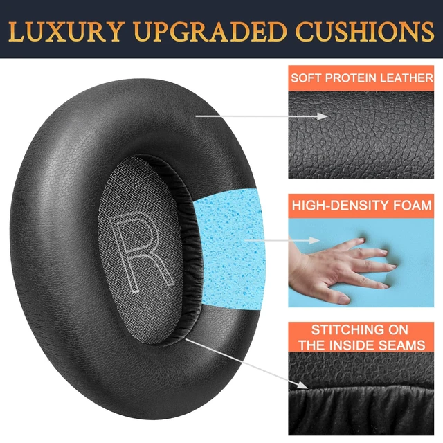 Alt view image 4 of 7 - Earpads for Microsoft Xbox - Black for Xbox(2024 Version Wireless/Wired), Xbox(Stereo 20th Anniversary Special Edition) Headphones