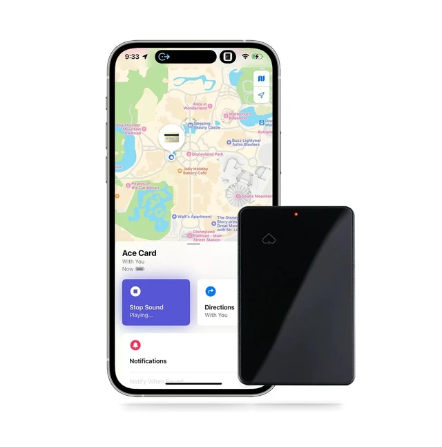 Main image of Card Rechargeable, Works with Apple Find My (iOS Only), Wallet Tracker, 1.9mm Ultra Thin, Digital NFC Business Card & RFID Blocker. Item Locator for Luggage Tags, Passports, Phone, IP68 Waterproof