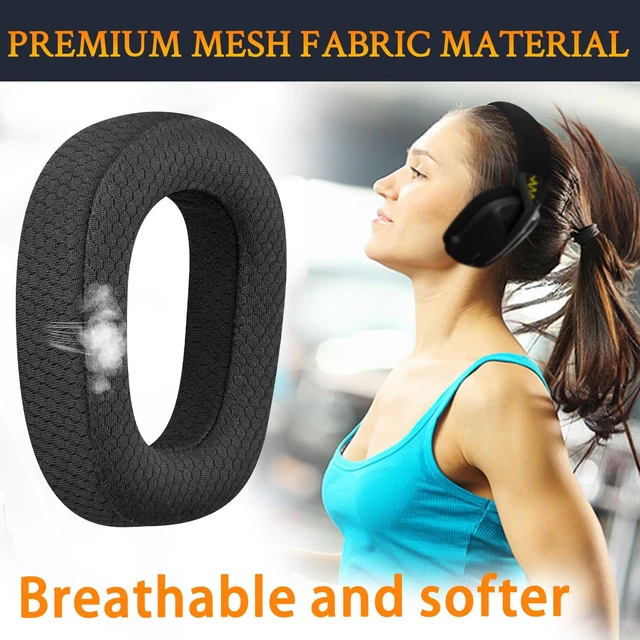 Alt view image 6 of 7 - Mesh Earpads for Logitech G435 Lightspeed - Black