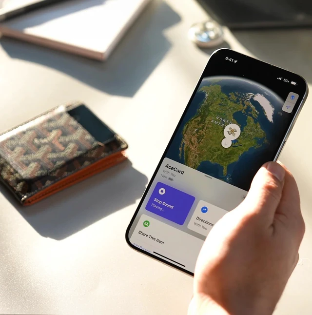 Alt view image 4 of 7 - Card Rechargeable, Works with Apple Find My (iOS Only), Wallet Tracker, 1.9mm Ultra Thin, Digital NFC Business Card & RFID Blocker. Item Locator for Luggage Tags, Passports, Phone, IP68 Waterproof