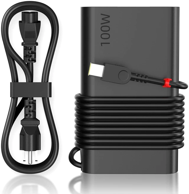 Main image of 100W USB C Laptop Charger Compatible with ThinkBook ThinkPad Yoga IdeaPad Series Type-C AC Adapter Compatible with ADL100YLC3A GX21J75543 SA10M13945 ADLX65YLC3A Models