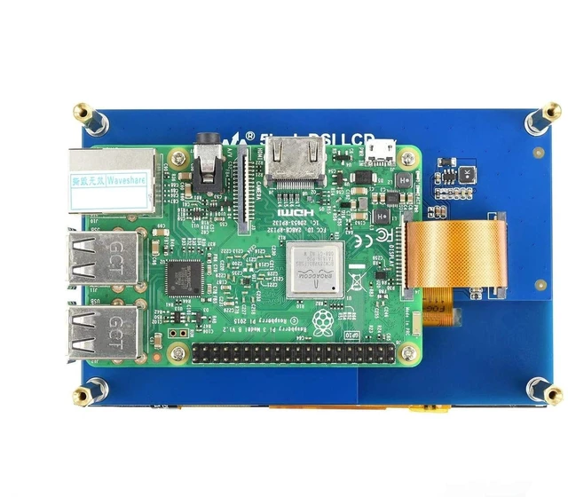 Alt view image 7 of 7 - 5 Inch Touch Screen for Raspberry Pi DSI LCD Screen Monitor 800×480 Display for Raspberry Pi 4B 3B+ 3A+ 3B 2B B+ A+ CM3/3+ Compatible with Raspbian Ubuntu Kali WIN10 IoT RetroPie