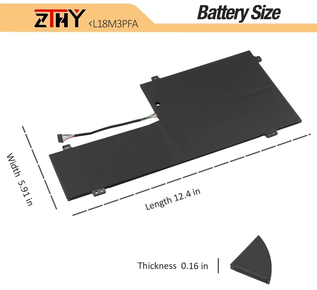 Alt view image 7 of 7 - L18M3PFA L18D3PF2 Laptop Battery for Lenovo Yoga C740-15IML C740-15 Series C740-15IML-81TD 81TD0040GE 81TD003YGE 81TD004GGE Series 5B10T83740 5B10W67402 5B10T83739 5B10W67258 11.52V 60.3Wh 3-Cell