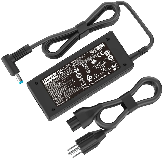 Main image of 45W Charger HSTNN-DA40 Compatible with HP Pavilion Notebook 15 15-f233wm 15-f272wm TPN-LA15 TPN-C125 L25296-004 L25296-002 L25296-001 HSTNN-LA40 r-41013153 19.5V 2.31A Blue tip Laptop Power Adapter