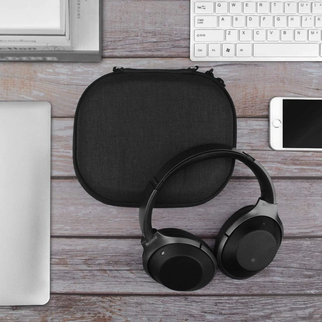 Alt view image 6 of 7 - Shield Headphones Case Compatible with Sony WH-1000XM4/1000XM3/1000XM2/XB910N, MDR1000X, Replacement Hard Shell Travel Carrying Bag with Cable Storage (Dark Grey)