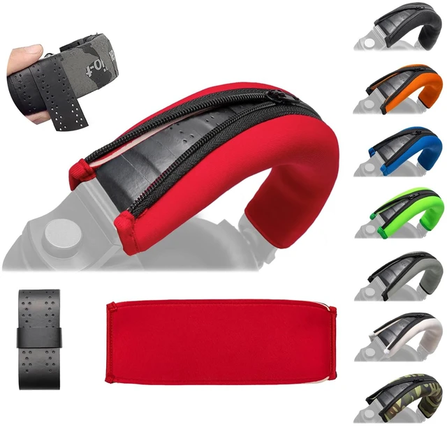 Main image of HDJ X7 Replacement Headband Cushion Cover Compatible with Pioneer HDJ-X5 X5BT HDJ-X7 X7BT X7S HDJ-X10 HDJ1000 HDJ1500 HDJ2000 DJ Headphone - Headband Tape Protection (Red)