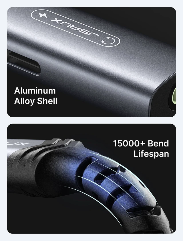 Alt view image 7 of 7 - USB C Headphone Adapter and Charger, 2-in-1 3.5mm Audio, PD 60W Fast 2-in-1 AUX Mic Jack with PD 60W Fast Charging, for Earphones, iPhone 18/17/16 Pro/Pro Max,iPhone Duo,Galaxy S26 S25, iPad Pro