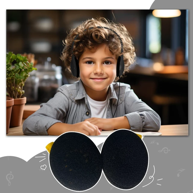 Alt view image 4 of 6 - 30 Pack Class Set Headphones for Kids Students School Classroom Bulk Earphones Adjustable with 3.5 mm Jack for Library Children Adults(005 Black Headphones)