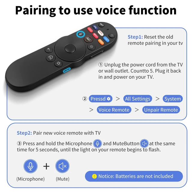 Alt view image 7 of 7 - XRT270 Voice Remote Replacement for VIZIO Smart TV Remote Compatible with VIZIO FHD 4K Quantum D/P/M/V-Series Smart TV, Voice Control Compatible with 20202026 Vizio Smart TVs